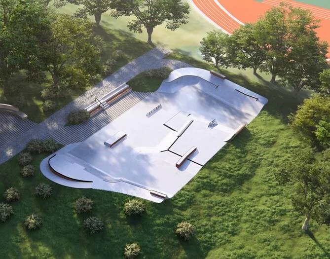 — © Grafik des neuen Skateparks/©Stadt Ansbach
