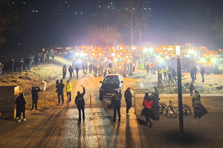  — © Archivbild/Demo in Wassertrüdingen am 11.01.24/©Schubert