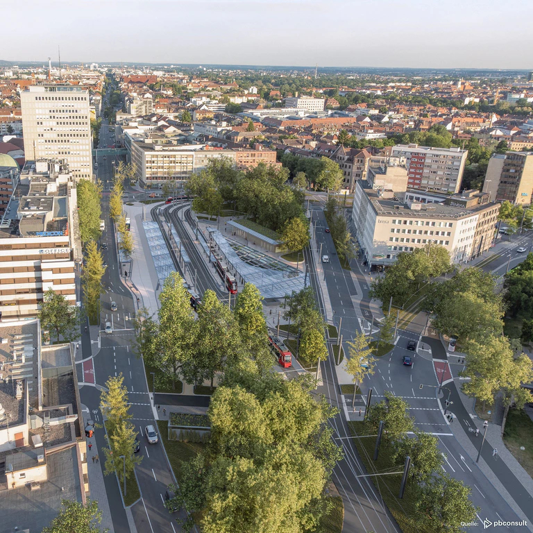  — © Umgestaltung Plärrer Variante A Visualisierung/pbconsult
